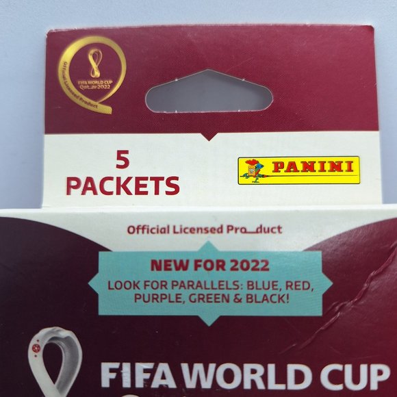 Panini FIFA World Cup QATAR 2022 Sticker Box of 5 Packets Factory Sealed - Picture 5 of 5